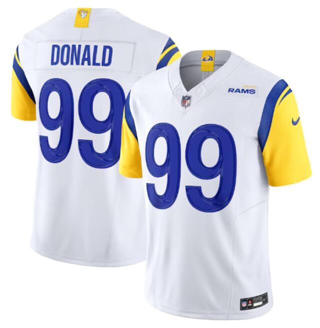 Men's Los Angeles Rams ACTIVE PLAYER Custom White 2023 F.U.S.E. Vapor Untouchable Limited Stitched Jersey Men's Los Angeles Rams ACTIVE PLAYER Custom White 2023 F.U.S.E. Vapor Untouchable Limited Stitched Jersey